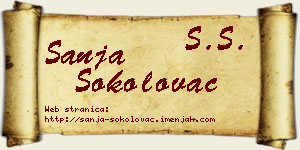 Sanja Sokolovac vizit kartica